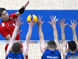 Jepang atasi perlawanan Serbia dalam tiga set langsung