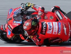 Bagnaia sebut “ini memalukan” saat ia terjatuh di Sprint GP Catalunya