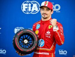 Leclerc raih pole di GP Monaco, Verstappen start posisi keenam