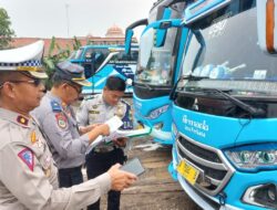 Polda Banten lakukan pengawasan bus pariwisata antisipasi lakalantas