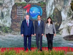 Jokowi sambut pemimpin delegasi jelang pembukaan World Water Forum