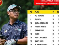 Pegolf Alit Jiwandana pimpin klasemen kejuaraan Mid Amateurs Series 3