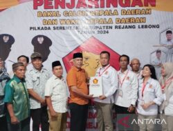 Bupati Rejang Lebong daftar pencalonan kepala daerah di empat parpol