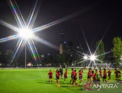 Latihan Timnas Putri Singapura jelang laga persahabatan
