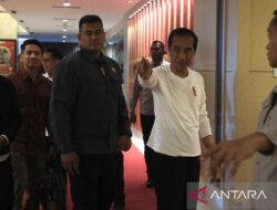 Presiden Jokowi tiba di Kendari