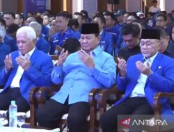 Prabowo puji doa politik soal posisi kabinet saat Rakornas PAN