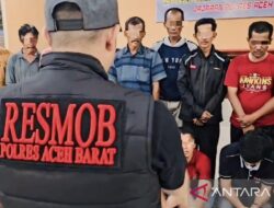 Polisi tangkap 20 warga Aceh Barat main judi slot dan gim daring