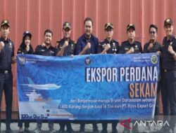 Bea Cukai Banjarmasin lepas ekspor perdana produk sekam ke Brunei