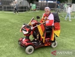 Pendukung timnas Jerman antusias sambut laga perdana Piala Eropa 2024