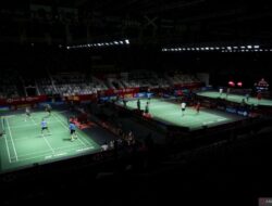 Latihan jelang Indonesia Open 2024