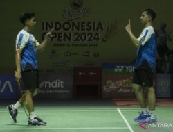 Kalahkan ganda putra Taiwan, Sabar/Reza melaju ke babak semifinal Indonesia Open 2024