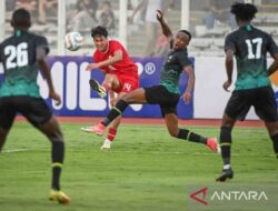 Laga uji coba Indonesia vs Tanzania berakhir seri